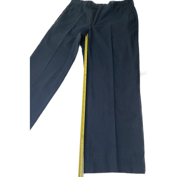 Ermenegildo Zegna Dress Pants Men's Lyocell Cotton Blend Navy Blue 38x30 - Picture 6 of 8